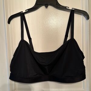NEW: Aerie XXL BLACK sports Bra Bralette - Side Ruched Hole Accent - Swim?